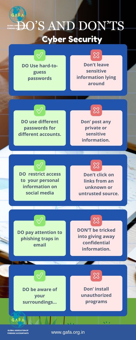 Please don't take your #security for granted. Theses small tips are your handy daily reminders of #cybersecurity  Cyber security tips by GAFA Cybersecurity Tips, Fraud Prevention, Password Security, Technology Hacks, Everyday People, Computer Security, Security Tips, Daily Reminders, Network Security