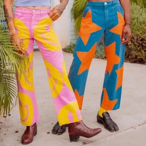 Reposhing This Item I Purchased From @Lulark. These Are New And Unworn, Sadly They Don't Fit Me The Way I Had Hoped. Questions? Leave A Comment Below! Vegetable Diet, Orange Star, Funky Pants, Big Bud Press, Wishlist 2024, Maximalism, Colored Pants, Clothing Inspiration, Sample Sale