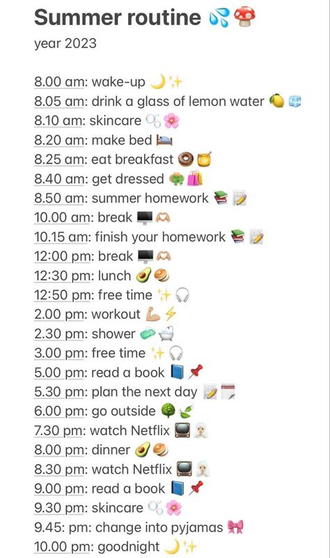 Before School Routine, School Night Routine, Summer Routine, School Routine For Teens, Morning Routine School, Daily Routine Planner, Morning Routine Checklist, After School Routine, Healthy Morning Routine