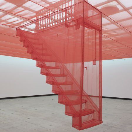 Suspended Staircase, Small Home Renovation, Rachel Whiteread, Do Ho Suh, Office Light, Hayward Gallery, Escalier Design, Stair Case, Attic Renovation