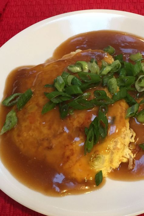 The best egg foo young I have ever had. Hope you enjoy it too! To serve, place the egg patty over steamed rice and serve with the sauce on top. Fast Recipes, Egg Fu Young Recipe, Shrimp Egg Foo Young Recipe, Egg Foo Young Recipe, Recipes Eggs, Chinese Cooking Wine, Chinese Cooking Recipes, Easy Chinese Recipes, Quick Dinners