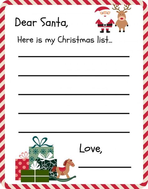 Your kids can send their Christmas wish list to the North pole with this FREE printable letter to Santa template. Christmas List Printable, Christmas Letter To Santa, Christmas List Template, Joulun Aika, Kids Christmas List, Santa Wish List, Santa Template, Santa Letter Template, Snowflake Template