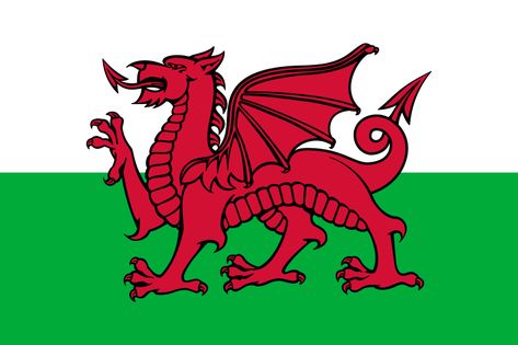 wales | Flag of Wales Y Ddraig Goch, Wales Country, Wales Flag, Dragon Rouge, Welsh Flag, Saint David, Welsh Dragon, Flag Painting, Men In Kilts