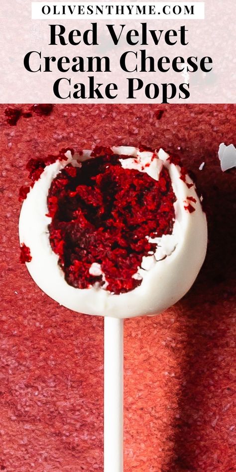 Red Velvet Recipes Desserts, Cake Pop Bites, Cake Popsicle Recipes, Diy Christmas Cake Pops, Party Favor Desserts, Thanksgiving Cake Pops Recipe, How To Make Red Velvet Cake Pops, Easy Red Velvet Cake Pops, Cake Pop Red Velvet