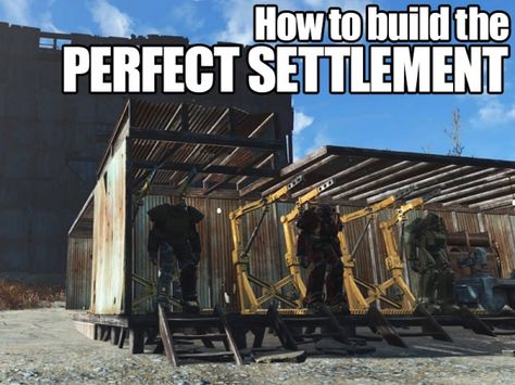 Fallout 4 - Building Settlements Fallout 4 Settlement, Fallout 4 Secrets, Fallout 4 Tips, Fallout Settlement, Fallout 4 Settlement Ideas, Fallout 2, Fallout Cosplay, Video Game Images, Vault Tec