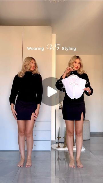 Wear Vs Style, Wearing Vs Styling Clothes, Wearing Vs Styling, Wearing Vs Styling Outfits, Fashion Tutorial, Dress Images, Versatile Outfits, Clothing Hacks, New Wardrobe