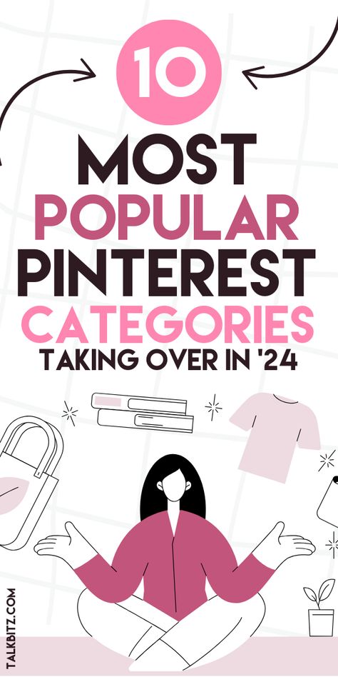 In this blog post, you'll discover the top 10 trending Pinterest categories to explore in 2024! There's so much to delve into whether it's home decor, fashion, travel, or food inspiration. Don't miss out on what's hot right now - read this! #pinterest #marketing Pinterest Categories, Pinterest Tutorials, Pinterest Marketing Business, What Is Trending Now, Trending On Pinterest, Etsy Marketing, School Celebration, Personal Celebration, Quotes By Genres