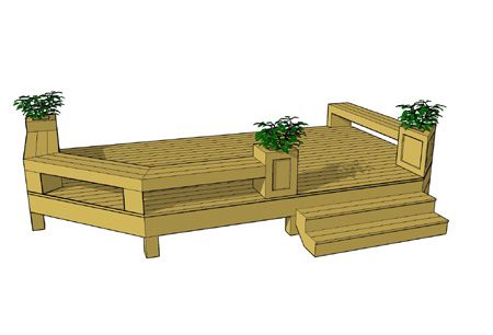 Built In Benches, Free Deck Plans, Backyard Ideas For Small Yards, Small Deck, Deck Plans, Decks Backyard, Diy Deck, Backyard Deck, Pergola Kits