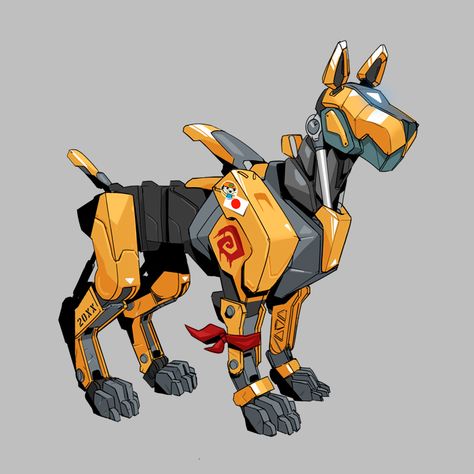 Mechanical Animals, Robot Dog, Robot Animal, Custom Character, Arte Robot, Robot Design, Robot Art, Robots Concept, Robot Concept Art