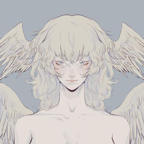 Devilmancrybaby Fanart, Angel Boy Art, Angel Oc Male, Ryo Devilman, Akira Devilman, Ryo Asuka, Devil Man, Angel Boy, Angel Drawing