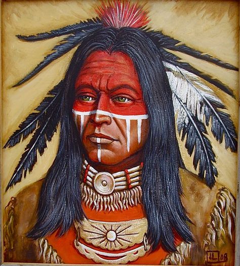 Dog soldier Indian Face Paints, Native American Face Paint, Native American Paintings, Native American Warrior, Native American Images, Native American Chief, Native American Men, Native American Pictures, Native American Artwork