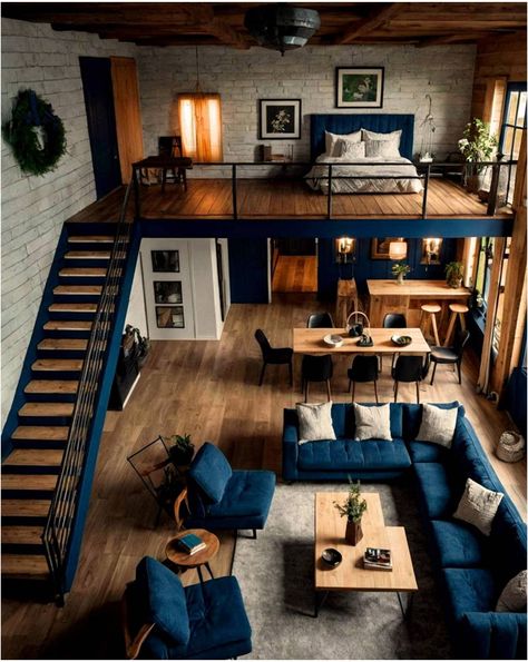 Loft House Design, Loft Interior Design, Tiny House Nation, Tiny House Loft, Loft Interiors, Small House Design Plans, Loft House, Tiny House Interior, Loft Design