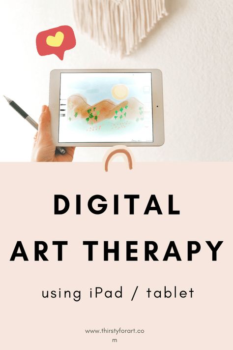 Digital Art Therapy Exercise Using iPad or Tablet — Thirsty For Art Ipad Art Ideas, Simple Digital Art Ideas, Art Practice Exercises, Simple Digital Art, Digital Art Ideas, Expressive Therapy, Art Therapy Directives, Illustration Software, Therapy Activity