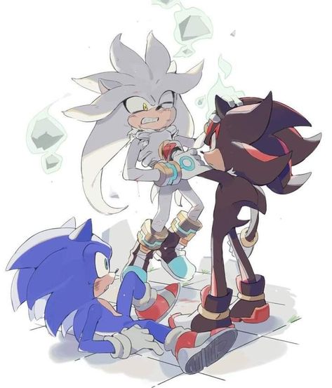 Shadow Sonic, Hedgehog Movie, Sonic Heroes, Silver The Hedgehog, Sonic Funny, Sonic Fan Characters, Blue Hedgehog, Sonic Franchise, Hedgehog Art