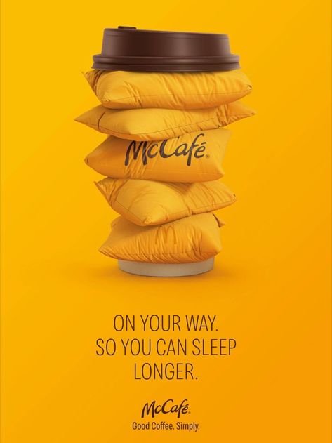 Previously, customers could only order McCafé coffee at a McCafé, but now with a change in operations, it’s possible to order McCafé at any McDonald’s restaurant as well as at McDrive. Therefore, our task was to communicate that there is McCafé not far away from you... Clever Advertising Marketing Ideas, Creative Ad Campaigns Design, Simple Ads Design, Good Copywriting Ads, Creative Copywriting Ads, Coffee Ads Creative Advertising, Ads Of The World Creative Advertising, Digital Advertising Design Creative, Mcdonalds Advertisement