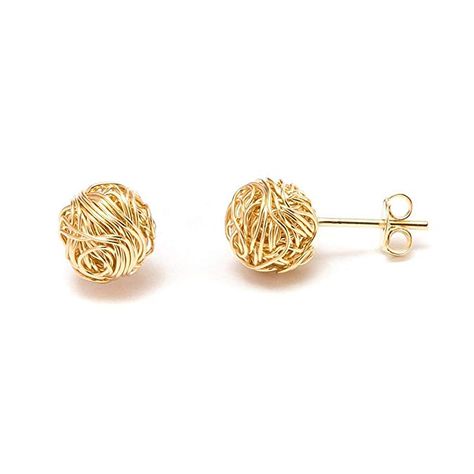 Cat Earrings Studs, Knot Stud Earrings, Knot Studs, Gold Earrings For Women, Womens Earrings Studs, Knot Earrings, Sterling Silver Filigree, Love Knot, Screw Back Earrings