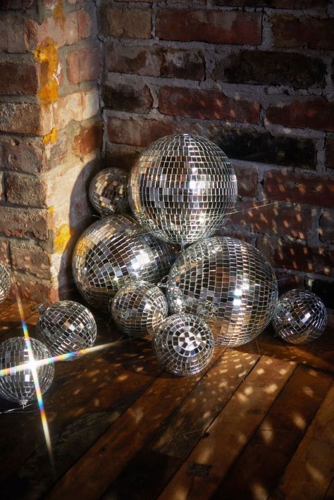 Small Disco Ball, Urban Outfitters Home, Disco Theme, Custom Drapery, New Years Eve Decorations, Disco Balls, Holiday Trends, Disco Party, Holiday Home Decor