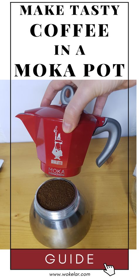 Moka, How To Make Espresso In A Moka Pot, How To Use A Moka Pot, Moka Pot Recipes Drinks, Mocha Pot Coffee, Homemade Lattes, How To Make Mocha, Nespresso Aeroccino, Mocha Coffee Recipe