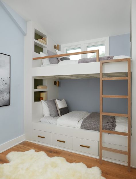 Full Built In Bunk Beds, Custom Made Bunk Beds, Built In Bunk Beds Small Room Modern, Small Space Bunk Beds, Custom Bunk Beds Built Ins For Kids, Built In Bunk Beds Full Size, Custom Built In Bunk Beds, Built In Bunks Small Room, 2 Bunk Beds In One Room