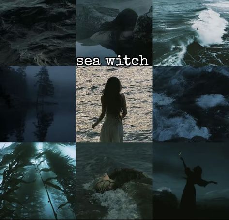 Sea Witch Aesthetic Fashion, Siren Witch, Witch Moodboard, Ocean Witch, Paranormal Aesthetic, Sea Nymph, Witch Core, Dark Witch, Witchy Wallpaper