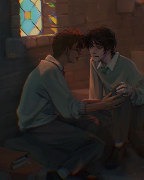 Jegulus Fanart, Marauders Ships, Star Chaser, Remus Lupin Fan Art, Marauders Fanart, Marauders Fan Art, Gay Harry Potter, Harry Potter Ships, Regulus Black