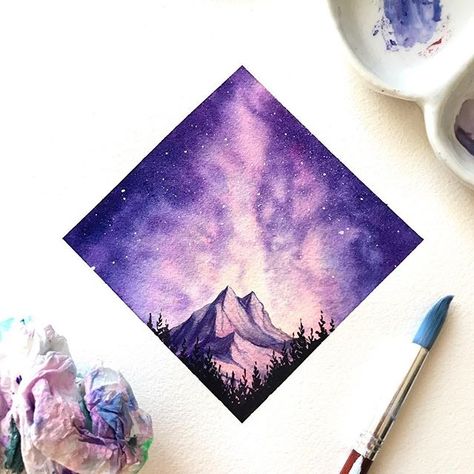 Hi everyone! Since you guys really liked my last post like this one I went ahead and made another one for you! The clean edges and shape of… Velaris Watercolor, Aesthetic September, Importance Of Art, Galaxy Tattoo, Watercolor Bookmarks, Watercolor Projects, Circle Art, Pencil Art Drawings, Watercolor Inspiration