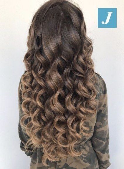 Hair Styles For Prom Medium Length Curls, Hairstyles Curled, Hair Perm, Curls For Long Hair, Pinterest Hair, Permed Hairstyles, Long Wavy Hair, Long Curly Hair, Long Curly