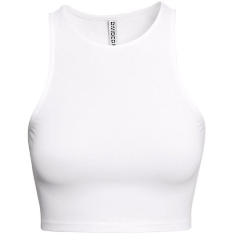 H&M Jersey crop top (275 PHP) ❤ liked on Polyvore featuring tops, crop tops, shirts, crop, white, crop top, jersey top, white sleeveless shirt, white crop shirt and no sleeve shirt Crop Tops Shirts, Jersey Crop Top, White Sleeveless Shirt, Diy Crop Top, Shirts Crop, Estilo Hippie, White Sleeveless Top, H&m Shirts, White Jersey