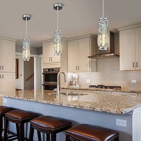 Modern Pendant Lights For Kitchen Island, Light Pendants Over Island, Kitchen Counter Lights, 3 Pendant Lights Over Kitchen Island, Lighting Above Kitchen Island, Lights Above Kitchen Island, Over Island Lighting, Pendant Lights Over Kitchen Island, Kitchen Island Pendant Lights