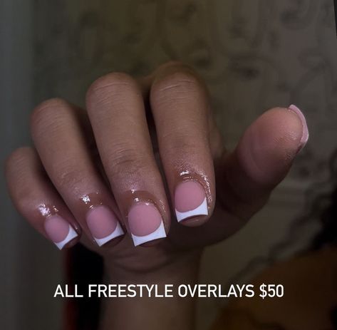 French Tip Shorties, Nail Poses, Overlay Nails, 2023 Nails, Nail Board, Gel Toe Nails, American Hairstyles, Hard Nails, Girly Acrylic Nails