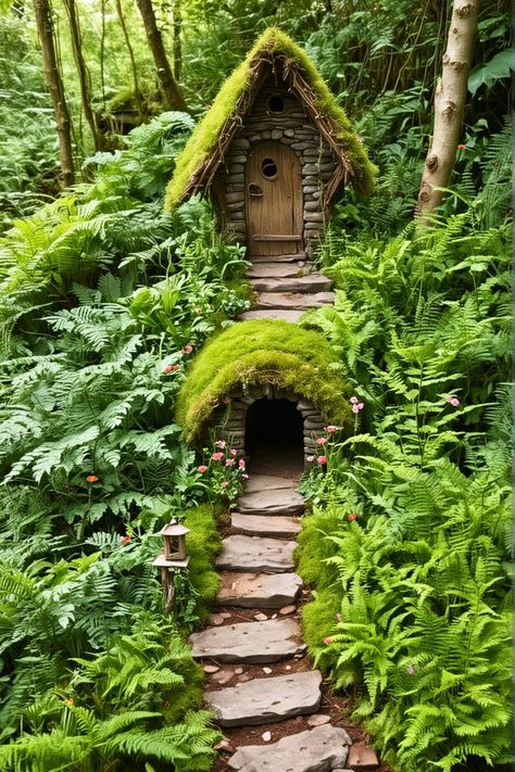 Top 15 Outdoor Fairy Garden DIY [Easy To Make] – craftydiyers.com Outdoor Fairy Garden Diy, Outdoor Fairy Garden, Diy Fairy Door, Fairy Garden Pots, Fairy Garden Doors, Wheelbarrow Garden, Fairy Tree Houses, Fairy Stuff, Mini Gardens