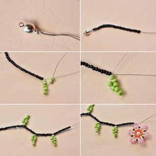 Beaded Flowers Tutorial, Seed Beads Necklace, Seed Bead Flowers, Necklace For Girls, Cheap Flowers, Beaded Leaf, Beaded Bracelets Tutorial, Beaded Necklace Diy, Seed Bead Tutorial