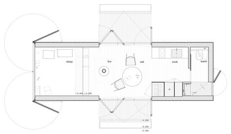 These modular tiny homes have been grouped together to make a sustainable ski resort! – Yanko Design Ski Cabin Interior, Small Modular Homes, Sustainable Tiny House, Tiny Home Floorplan, Home Layout Design, Modular Cabins, Modular Home Floor Plans, Hidden House, Pod House