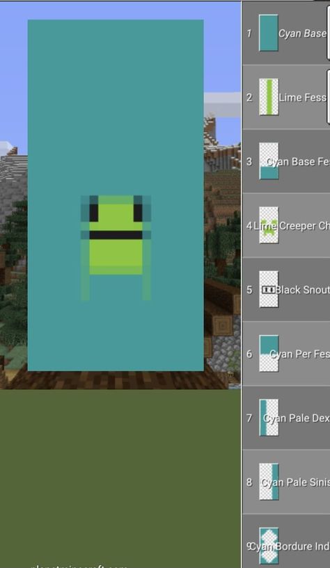 Minecraft Banner Flag Designs, Cute Banners In Minecraft, Goose Banner Minecraft, Cute Minecraft Banner Designs Tutorial, Minecraft Deer Head, Minecraft Cute Banner, Frog Banner Minecraft, Cute Banners Minecraft, Minecraft Gradient Roof