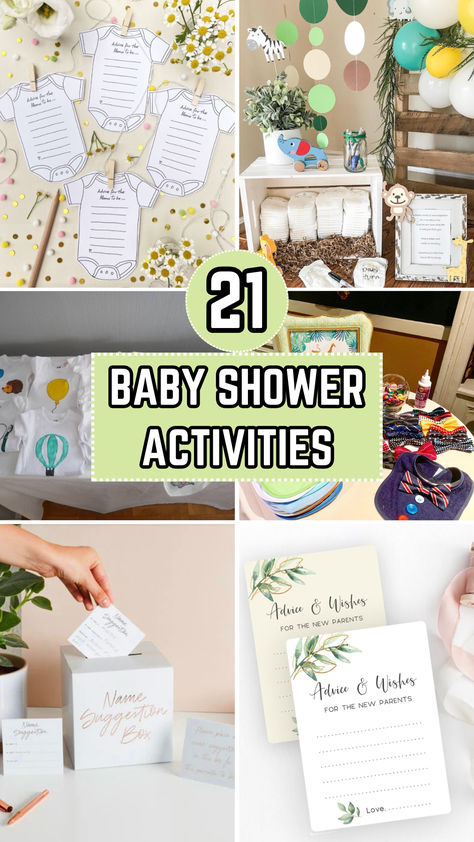 Baby Shower Activities Baby Shower Ideas Activities, Baby Shower Memory Game, Diy Baby Shower Activities, Boy Baby Shower Activities, Small Baby Shower Games, Sentimental Baby Shower Ideas, Fun Baby Shower Activities, Baby Shower Activity Ideas, Unique Baby Shower Activities