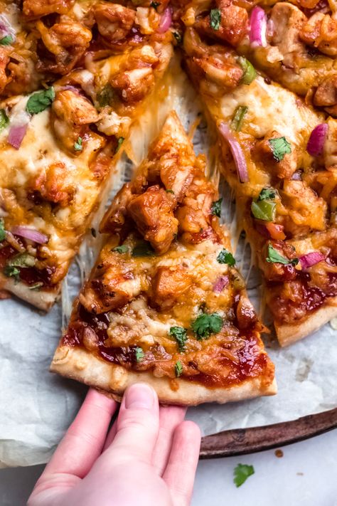 Barbecue Chicken Pizza Recipe, Bbq Chicken Pizza Recipe, Chicken Pizza Recipe, Chicken Barbecue, Barbecue Chicken Pizza, Braised Chicken Breast, Homemade Crust, Chicken Pizza Recipes, Pizza Logo