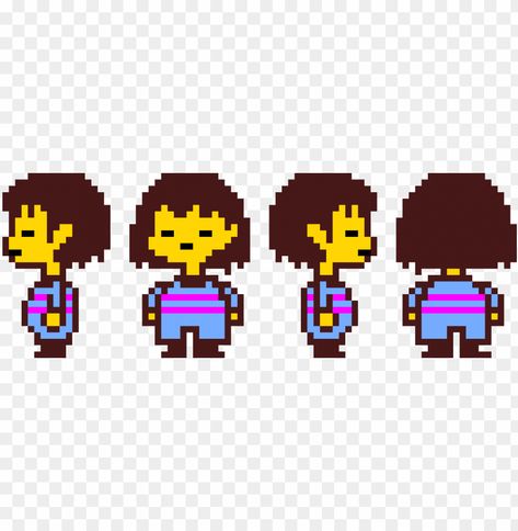 Pixel Character Sprite Base, Pixel Characters Sprite, Undertale Sprites Sheet, Pixel Character Base, Pixel Sprite Sheet, Pixel Art Sprite Sheet, Sprite Sheet Character, Pixel Character Sprite, Frisk Design