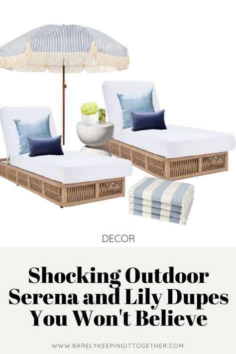 Can you believe these outdoor copycat furniture pieces from Amazon that look like Serena and Lily?! Serena And Lily Outdoor, Quick Eye Makeup, Serena And Lily, Carolina Beach, Pool Furniture, Small Budget, Serena & Lily, Furniture Pieces, Beach Cottages