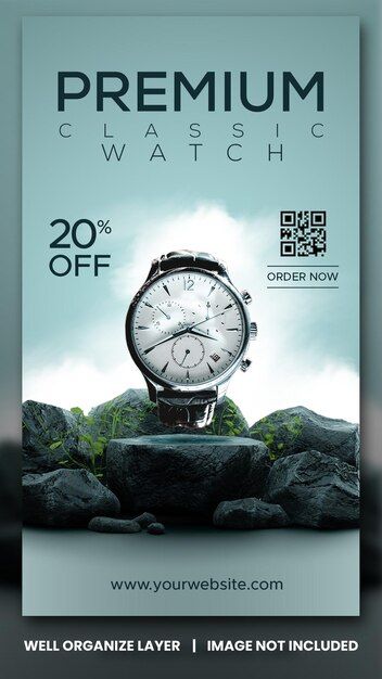 Watch Promotion Design, Sales Banner Design Ideas, Promotional Design Ideas, Promotion Social Media Design, Promotional Graphic Design, Banner Ads Design Inspiration, Watch Ads Design, Watch Social Media Design, Watch Banner Design