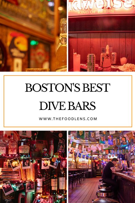 Cheers to Boston's dive bar culture! Uncover the city's hidden gems where unpretentious vibes and authentic charm await. Discover the best dive bars for a true local experience. #BostonDiveBars #UnpretentiousFun #NeighborhoodHangout Best Bars In Boston, Boston Bars, Narragansett Beer, Dive Bars, Theater District, Boston College, Back Bay, Dive Bar, Boston Sports