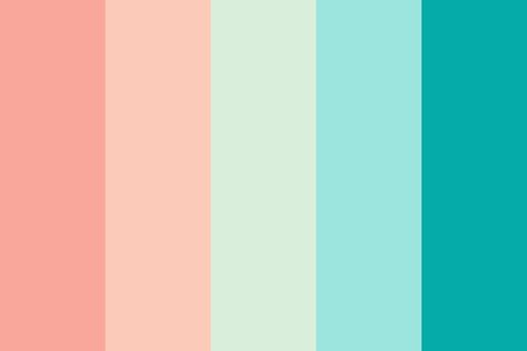 Coral And Seafoam Color Palette, Coral And Aqua Color Palette, Turquoise And Pink Palette, Aqua And Coral Bathroom, Aqua Color Pallete, Aqua Pallete Color, Coral Aqua Color Palette, Pink And Aqua Color Palette, Coral And Turquoise Color Palette