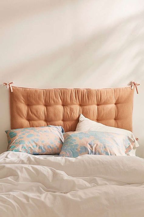 22 Urban Outfitters Home Products That Will Definitely Sell Out #refinery29 https://www.refinery29.com/urban-outfitters-home-decor-products#slide-15 Reema Floor Cushion, Headboard Projects, Headboard Pillow, Pillow Headboard, Urban Outfitters Home, Old Beds, Diy Headboard, Headboard Designs, New Room