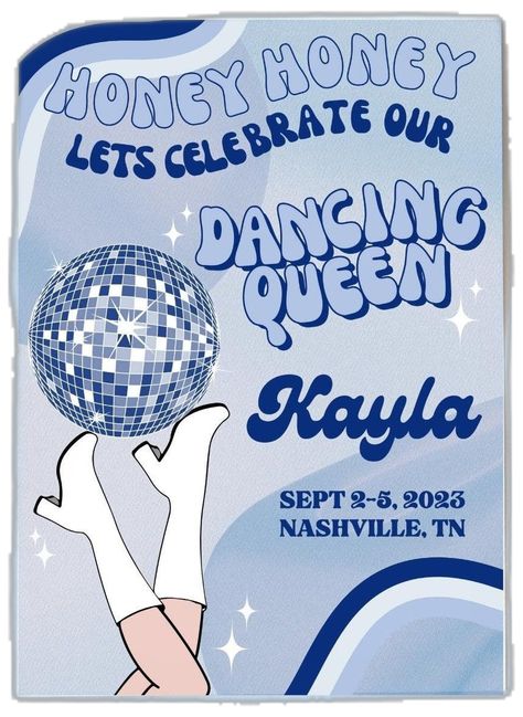 Theme Party Invitations Ideas, Abba Invitation, Mama Mia Theme Party, Abba Hen Party, Mama Mia Party Invitations, Mama Mia Invitation Template, Mama Mia Invitation, Dancing Queen Birthday Invitations, Mamma Mia Themed Party Invitations