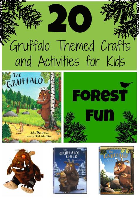 Toddler Approved!: 20 Gruffalo Themed Crafts and Activities for Kids Gruffalo Activities, Gruffalo Party, Gruffalo's Child, Crafts And Activities For Kids, Story Activities, The Gruffalo, Themed Activities, The Best Books, Forest School