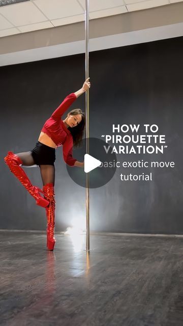 Daria • Pole Dance Teacher on Instagram: "Let’s learn this variation of pirouette. It’s one of my favorite moves and I often add it into my choreo❤️  Have a good practice ✨  What move should I break down next? Write in the comments😉 • • • #poleexotic #exoticpole #flowexotic #poledance #pole #exocombo #polecombo #exotictransitions #exoticflow #exotictutorial" Pole Dance, Pole Dance Pirouette, Pole Moves, Dance Playlist, Pole Dance Moves, Dance Teacher, Song Playlist, Best Practice, Dance Moves