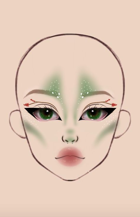 Green Contour Witch Makeup, Elfaba Makeup, Green Face Makeup Halloween, Druid Makeup Elves, Elf Fantasy Makeup, Elf Princess Makeup, Evil Elf Costume, Shrek Inspired Makeup, Elf Make Up Ideas