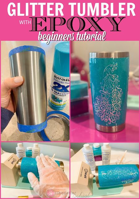 If you're into crafts that require patience, making a DIY glitter tumbler will be right up your alley.  I have to admit I just recently made my first stainless steel tumbler with vinyl and glitter and I learned a thing or two.Considering that it can be an intimidating project, I thought I'd pass along what I learned making my first glitter tumbler in this beginner tutorial. Read more » How To Make Glitter, Silhouette School Blog, Silhouette School, Diy Glitter, Glitter Tumbler Cups, Glitter Tumblers, Diy Epoxy, Custom Tumbler Cups, Tumbler Cups Diy