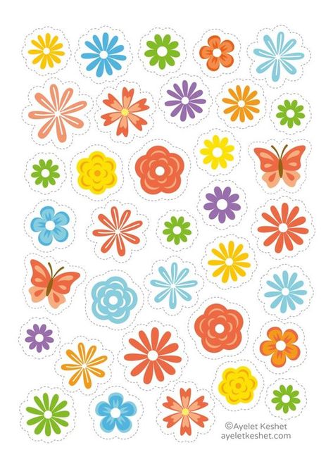 Free printable stickers - Ayelet Keshet #stickersprintable #stickersheets #funnystickers #stickerideas #aestheticstickers #cutestickers Printout Stickers, Free Printable Sticker, Cricut Stickers, Printable Decorations, School Timetable, Cute Scrapbooks, Printable Sticker Sheets, Sticker Printable, Free Printable Planner Stickers