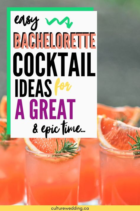 18 Creative & Tasty Bachelorette Party Drinks For Party Girls Drink Ideas For Bachelorette Party, Drinks Bachelorette Party, Signature Drinks For Bachelorette Party, Alcoholic Drinks For Bachelorette Party, Mixed Drinks For Bachelorette Party, Bride Themed Cocktails, Fun Bachelorette Cocktails, Bachelorette Party Signature Drinks, Fun Drinks For Bachelorette Party