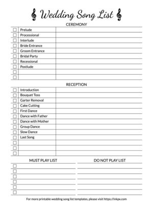 Wedding Dj Checklist, Dj Songs List, Wedding Music Playlist, Word Cloud Generator, Wedding Song List, Smart Goals Template, Sign Up Sheets, Shape Tracing Worksheets, Book Review Template